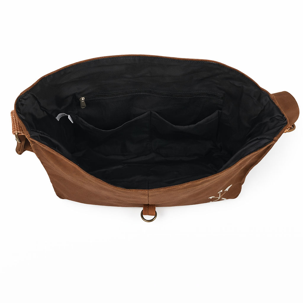 Brown Unisex Messenger Bag for Everyday Use 184
